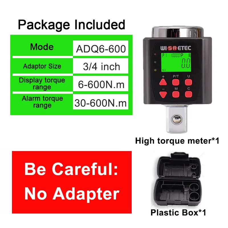 Hoge Precisie Digitale Koppelmeter 0.1-340 N.m Verstelbare Koppelmeter Adapter Professionele Elektronische Koppel Ratelsleutel