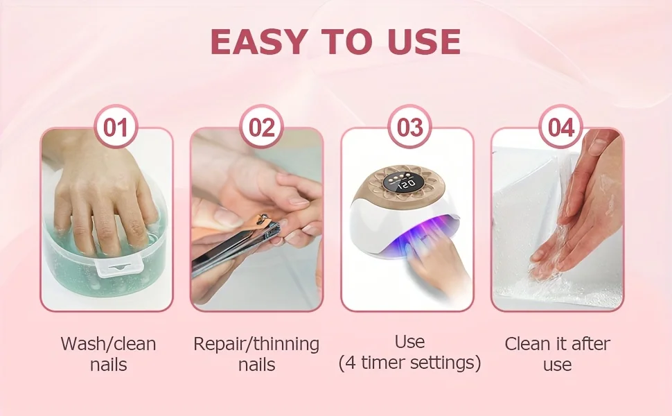 

1/2/4 Pcs Nail Fungus Light Device for Toenails and Fingernails