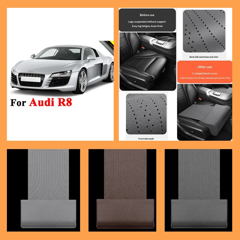 

For Audi R8 Spyder 2007-2026 Car Seat Leg Support Extension Mat support pad Seat extension leg pad