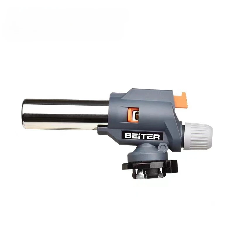 Spray gun head card-type liquefied gas tank flame burning pig hair baking welding igniter blowtorch household flame roasting gun