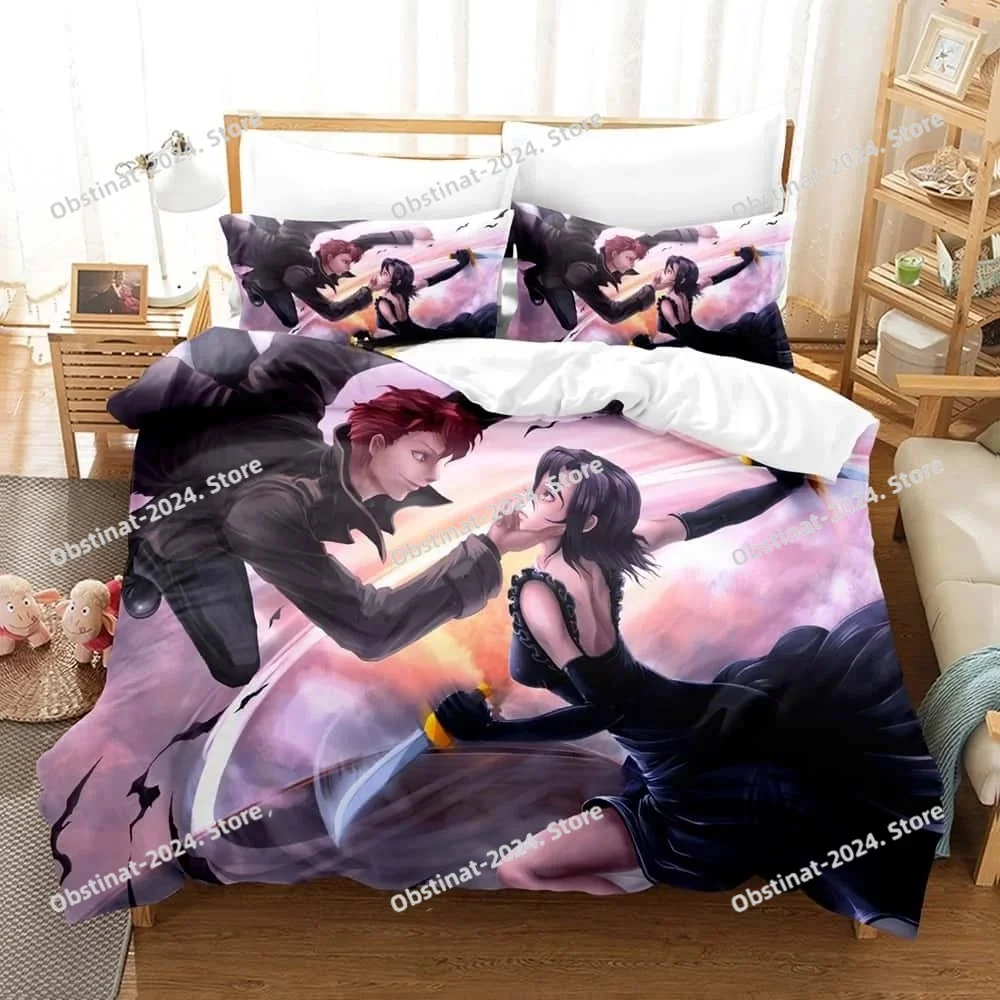 

Baccano! Bedding Set Single Twin Full Queen King Size Bed Set Adult Kid Bedroom Duvet Cover Sets 3D Print Anime Bed Sheet Set