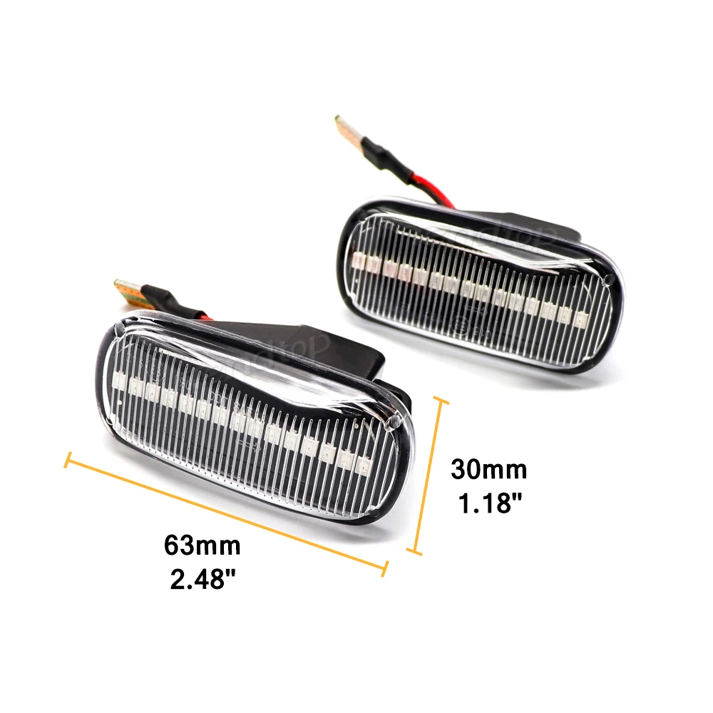 2Pcs Led Dynamic Side Marker Turn Signal Light For Honda Stream S2000 CR-V HR-V Civic City Fit Jazz Accord Mirror Lamp Indicator