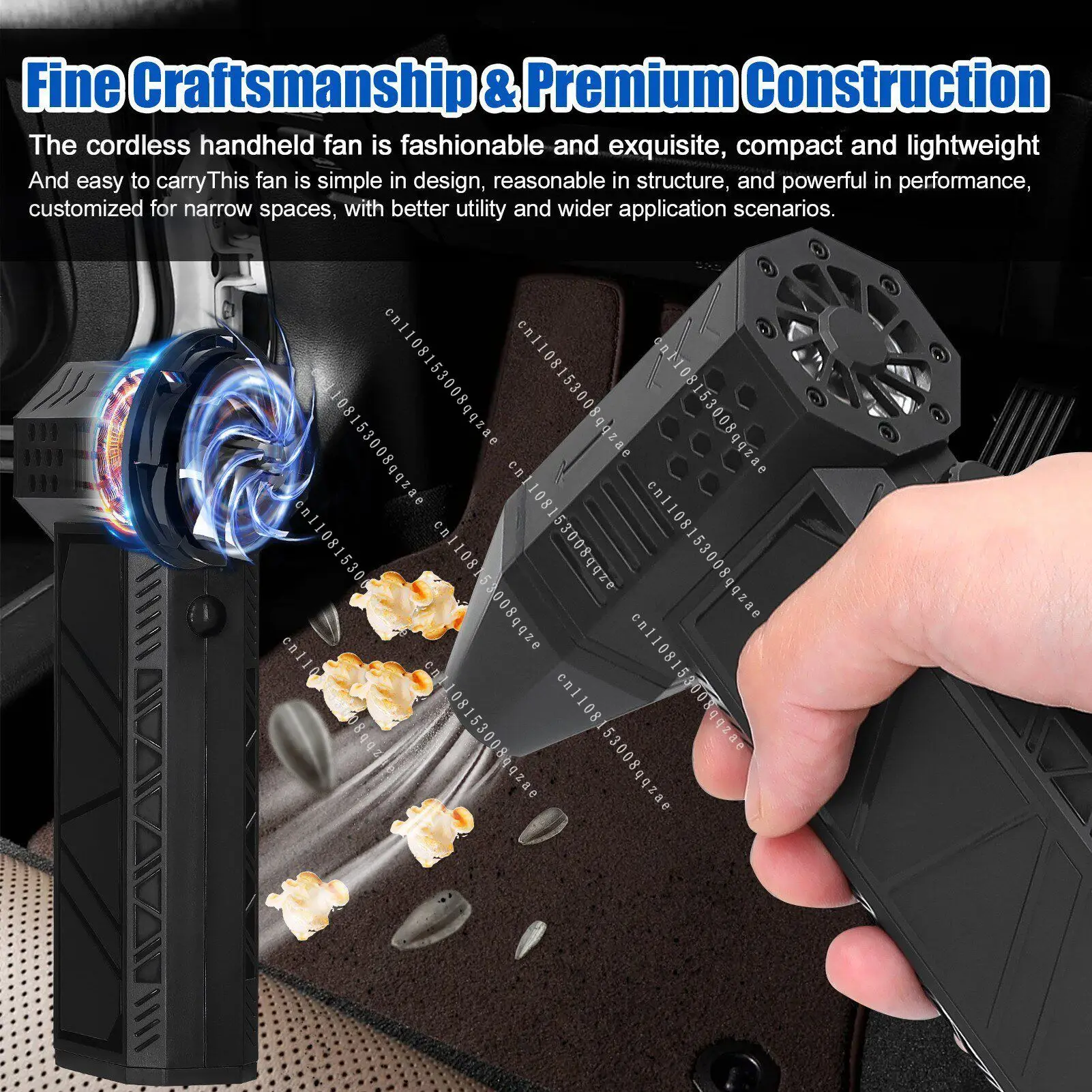 

X6 Ducted Turbine Fan Electric Water Blower Machine Car Wash Brushless Motor Industrial Dust Blowing Violent Turbine Fan Color