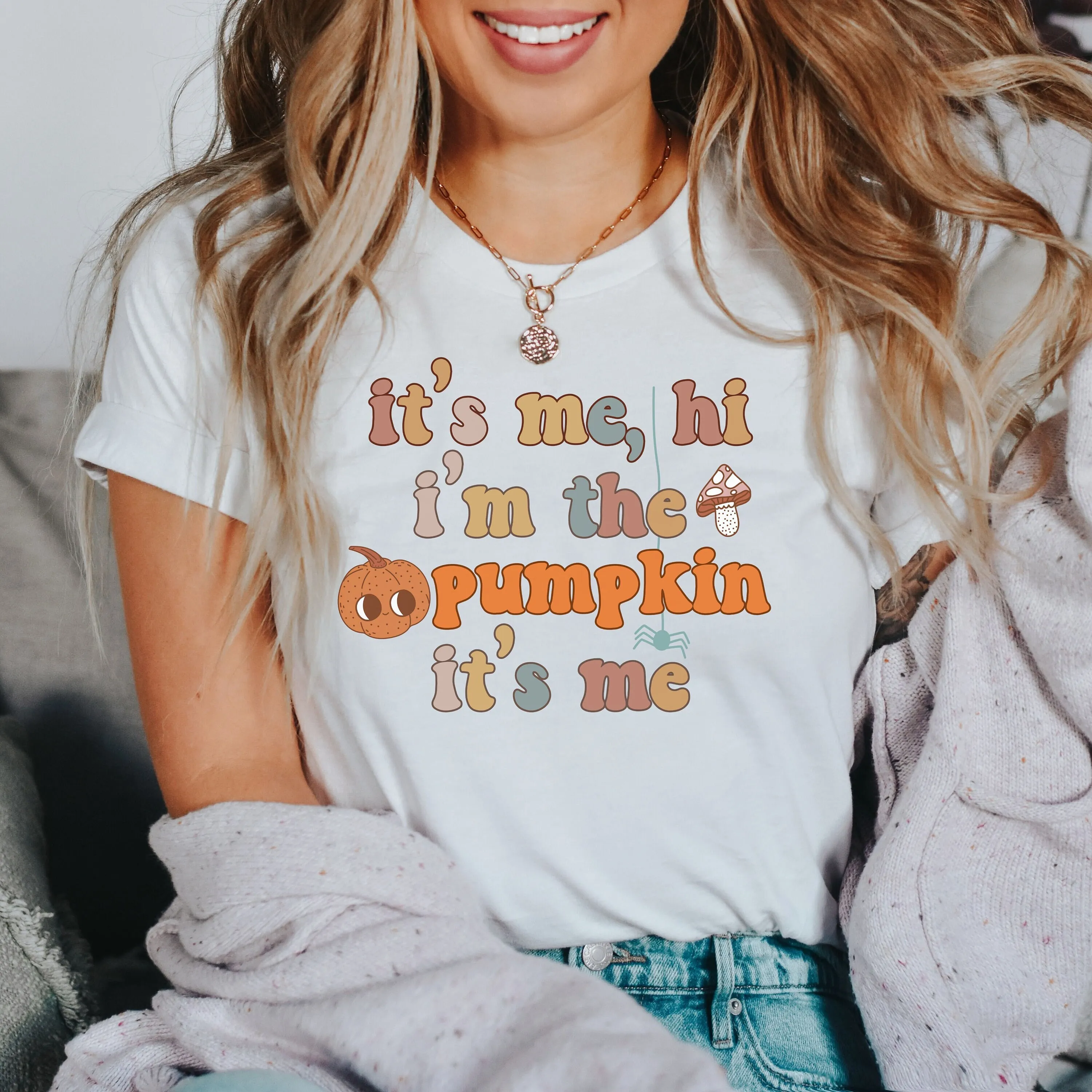 

It s Me Halloween T Shirt Hi I m The Pumpkin Its Problem Funny Trending Retro