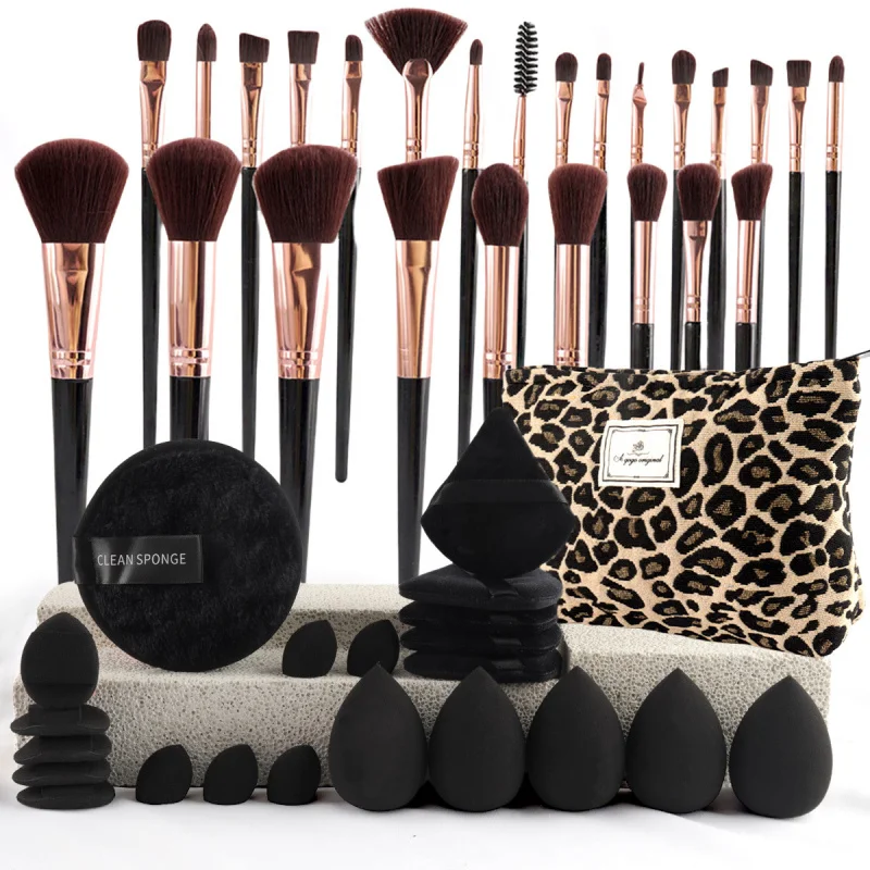 47Beauty Set Kleine make-uptas Make-upborstelset Draagbare toilettas Reispoederdons Make-up