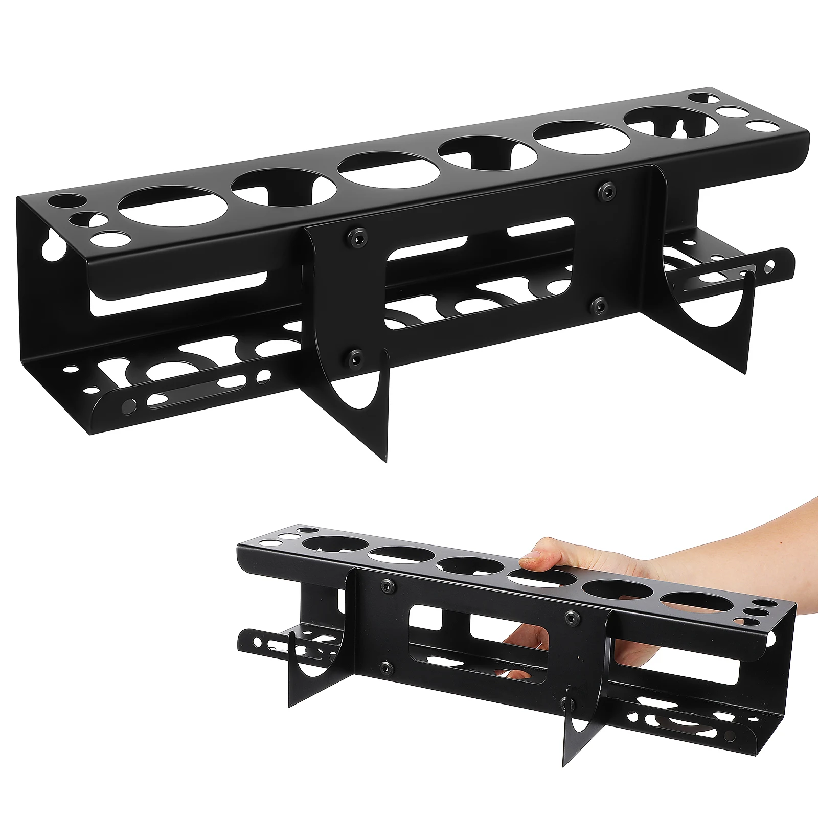 

Heavy Duty Wall-Mounted Organizer Rack Iron Bracket For Caulking Tubes Tools Garage Workspace Adjustable Shelving Wear-Resistant