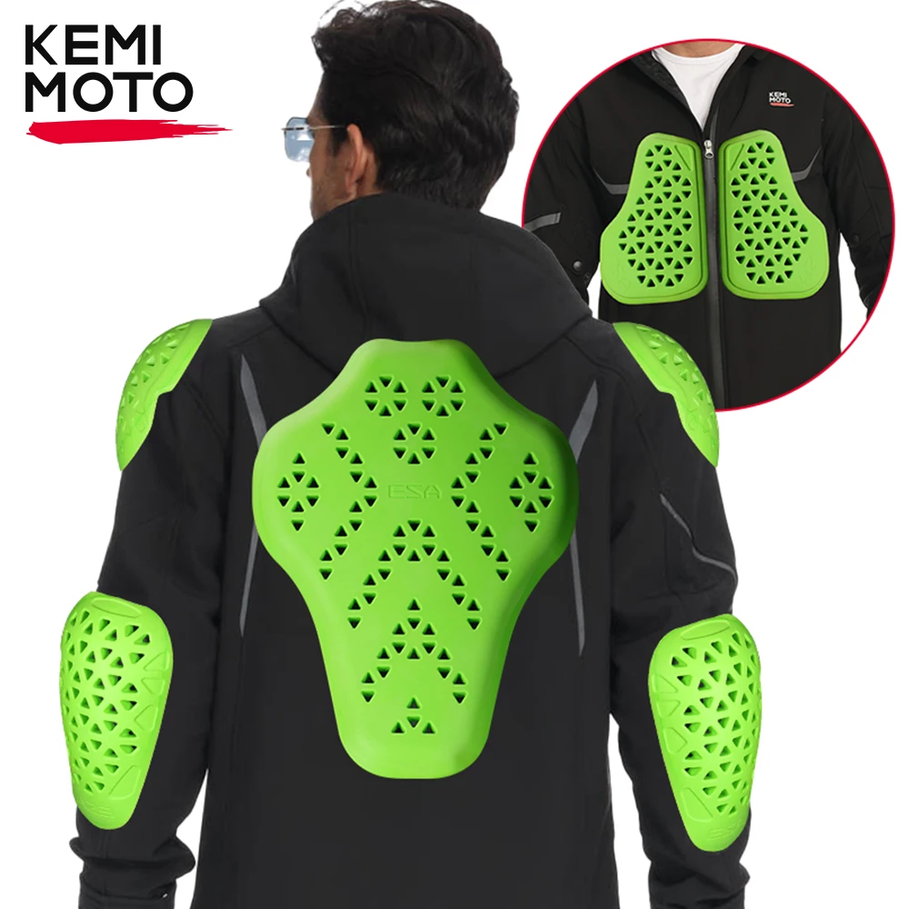 

Motorcycle Riding Protective Gear Guards 7Pcs Set Back Armor Elbow Shoulder Pads Security CE Certification Anti Impact Jackets