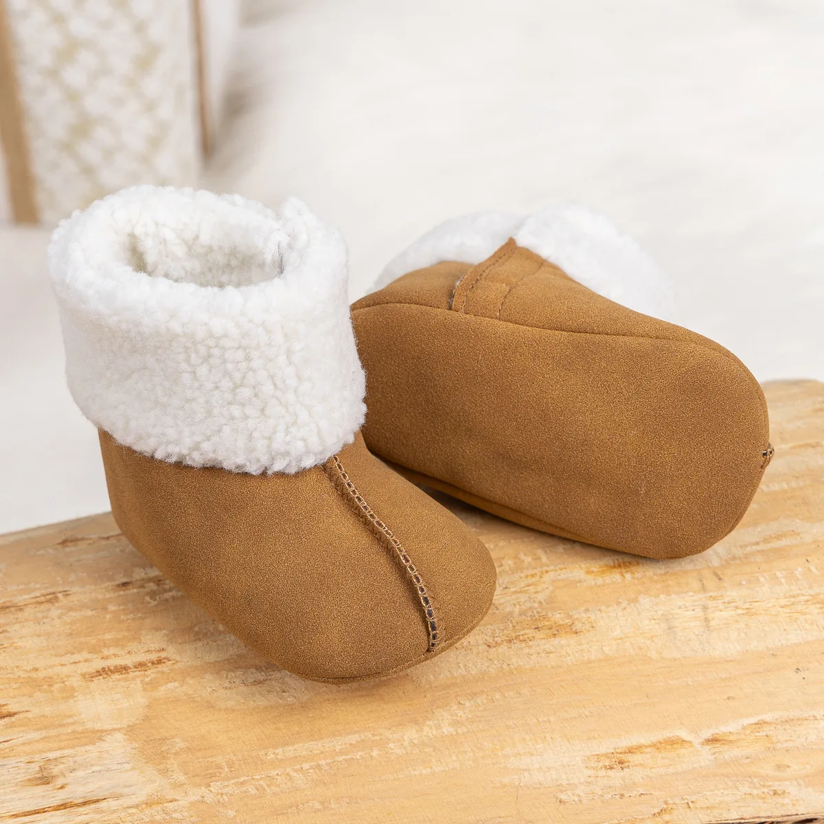 Kids'Casual Shoes Snow Boots Cartoon Solid color Winter Shoes For Baby Warm Anti-slip Soft Bottom Pink Brown Shoes Size 11-13