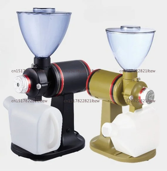 Coffee bean grinder with electric teeth, single-piece Italian flat-blade coffee bean grinder for grinding powder, tea grinder