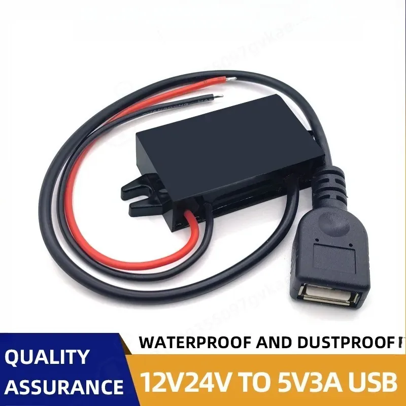 DC DC Converter 12V 24V to 5V 3A USB Car Charger Power Supply Step Down Voltage Regulator Module for Mobile Phone