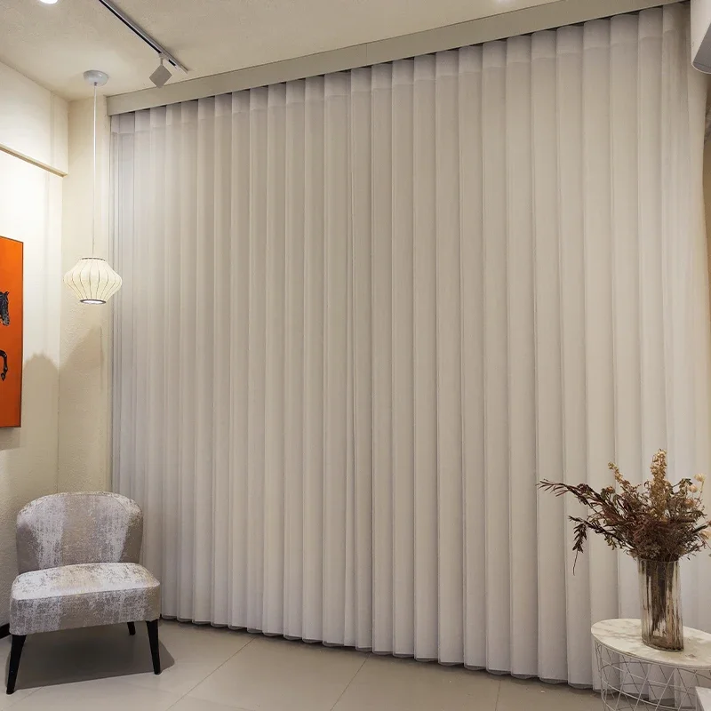 Manufacture Modern High Quality Minimalist Dreamlike Curtains Motorized Vertical Sheer Blinds For Windows