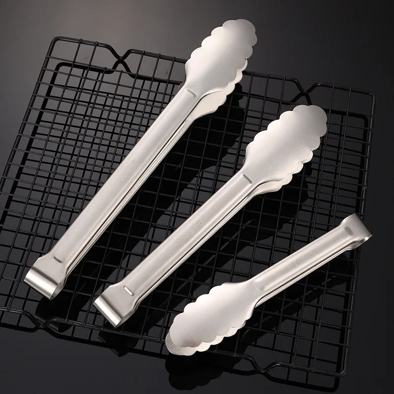 

Flower Head Stainless Steel Bread Clip Food Tong Barbecue Pastry Baking Towel Clips Multifunctional Tools Grill Kitchen Hotel