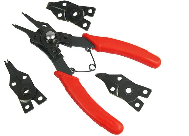 

4 in 1 Flexible Head Circlip Plier Snap Ring Pliers Circlip Combination Retaining Clip Hand Tool Set