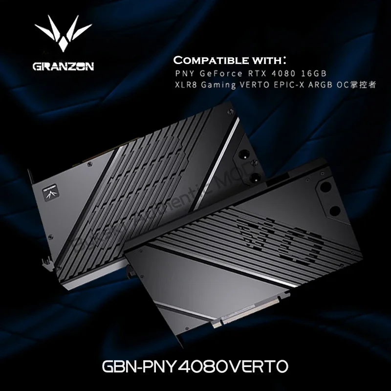 Granzon GBN-PNY4080VERSTO GPU Cooler For PNY Geforce RTX 4080 16GB XLR8 GAMING VERTO EPIC-X ARGB OC Graphics Card VGA Block