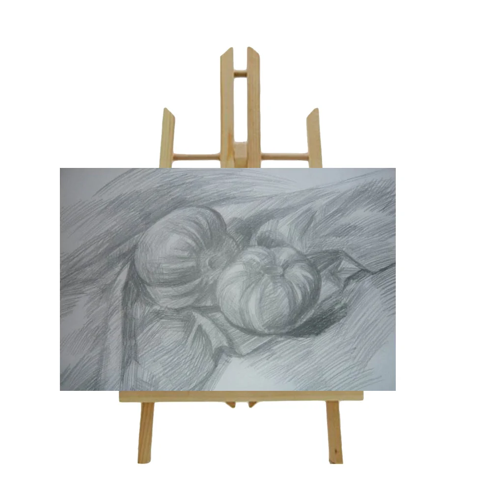 

Small Size Wood Drawing Stand Foldable Kids Painting Rack Stable Portable Drawing Display for Home Outdoor Park Art