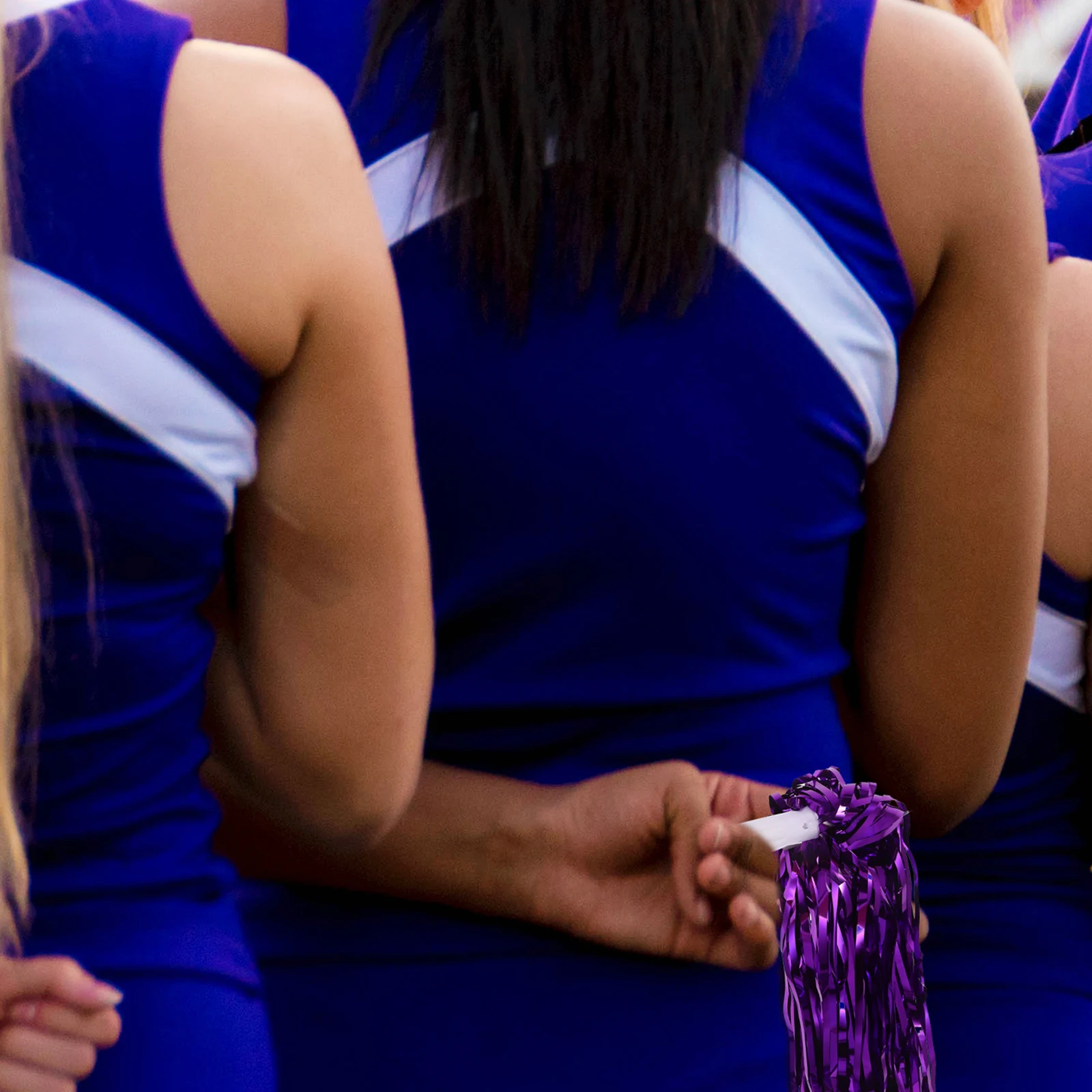 

10 pcs 5 Pairs 25G Cheerleader Pom Poms Glitter Plastic Flower Balls For Kids Sports Events Competition Team Spirit