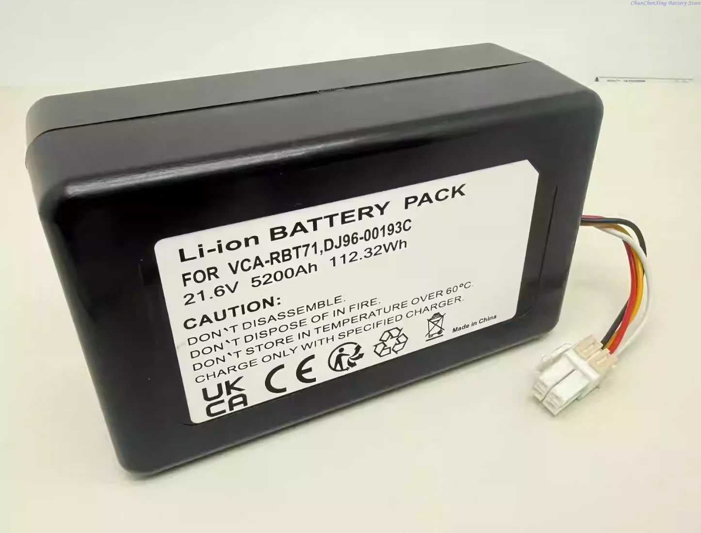 

Аккумулятор ALLCCX 21.6V 5000mAh/6000mAh/7000mAh DJ96-00202A, DJ96-00193C для Samsung SR20J9020U, SR20J9040W, VCA-RBT71