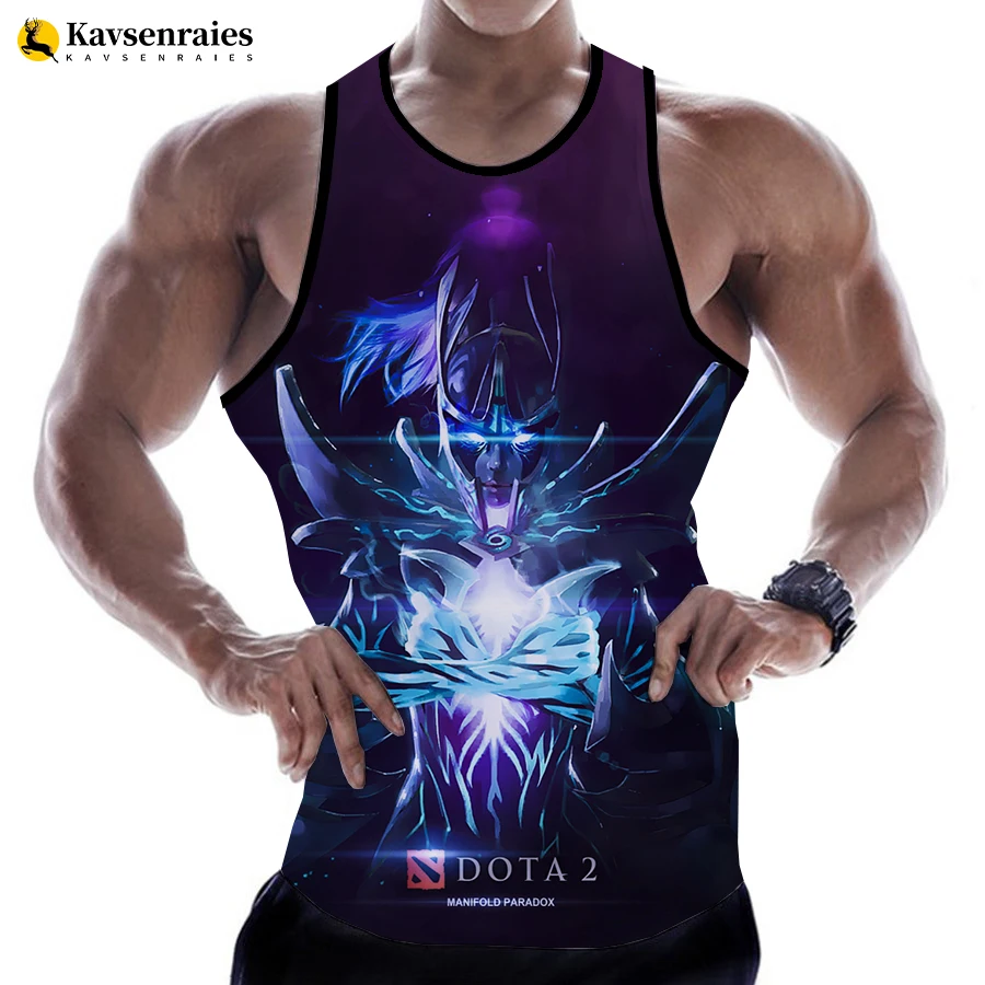 

Dota 2 Printed 3D Tank Tops 2023 New Game Fashion Men Summer Sleeveless Shirts Casual Streetwear Oversized Tops Men's Clothing