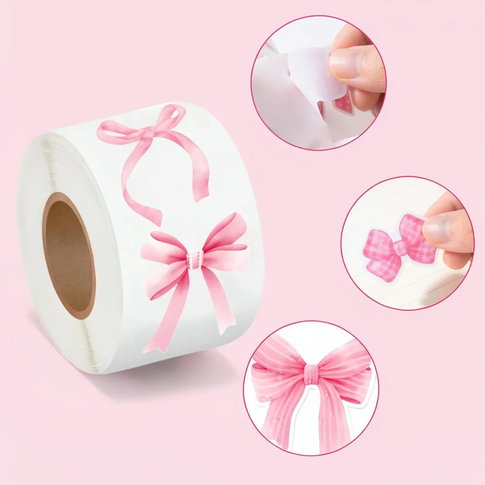 Papercraft Supply Ribbon - Kendinden Yapışkanlı Şerit Desenli Etiket Rulosu