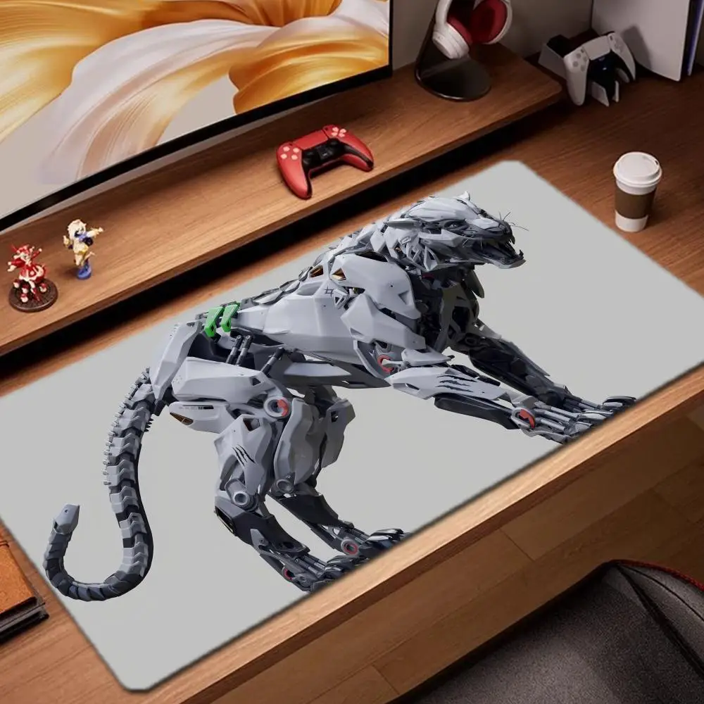 

Коврик для мыши Mecha Animal, игровые аксессуары, коврик для клавиатуры XXL, большой, с фиксирующим краем, 900x400 мм, настольный коврик, игровой коврик для мыши