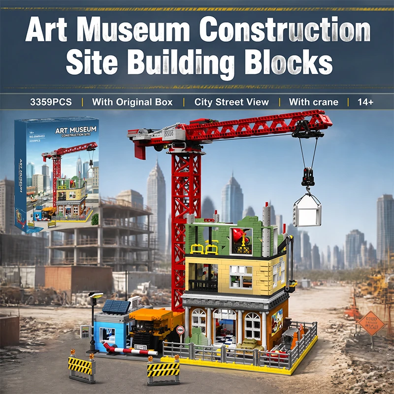 Heavy Equipment Lego - Cantiere di costruzione di un museo