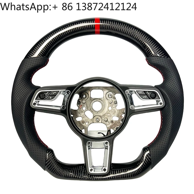 

Old Models Upgraded to New Models Steering Wheel for Porsche Cayenne Macan Cayman Boxster 997.1 991 Carbon Fiber Steering Wheel