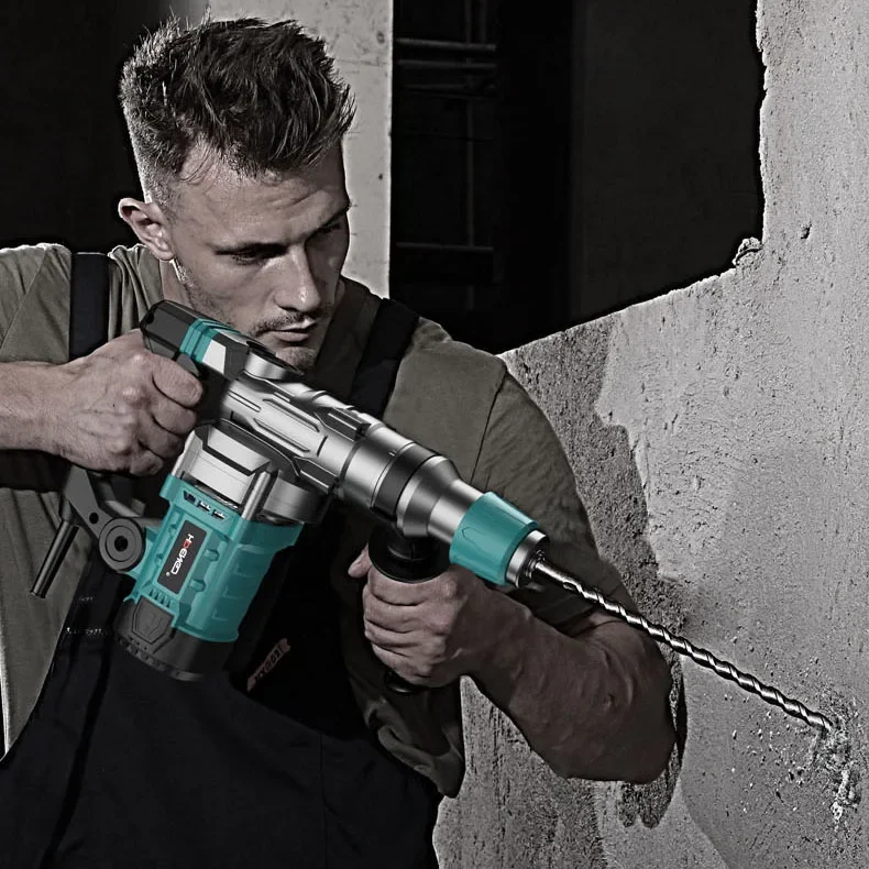 

l # 110V 3 Functions Jack Hammer 220V Electric Pick High Power Concrete Breakers Wall Demolition Rotary Hammer Impact Drill Set