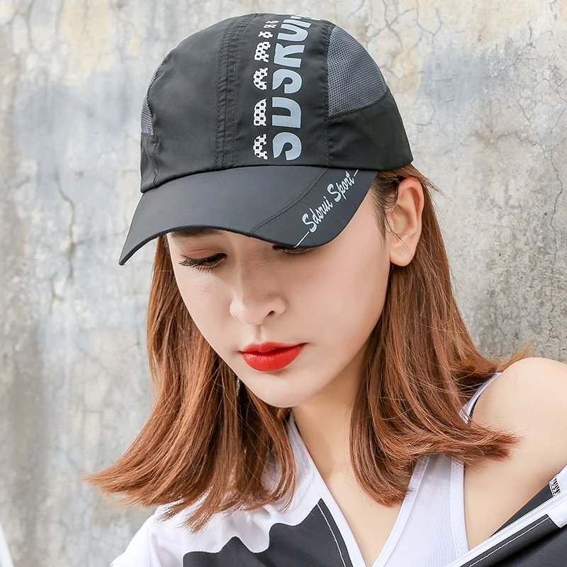 Sports Cap Men Women Summer Quick Dry Breathable Mesh Sun Hat Golf Tennis Cap Outdoor Running Hiking Camping Fishing Cap