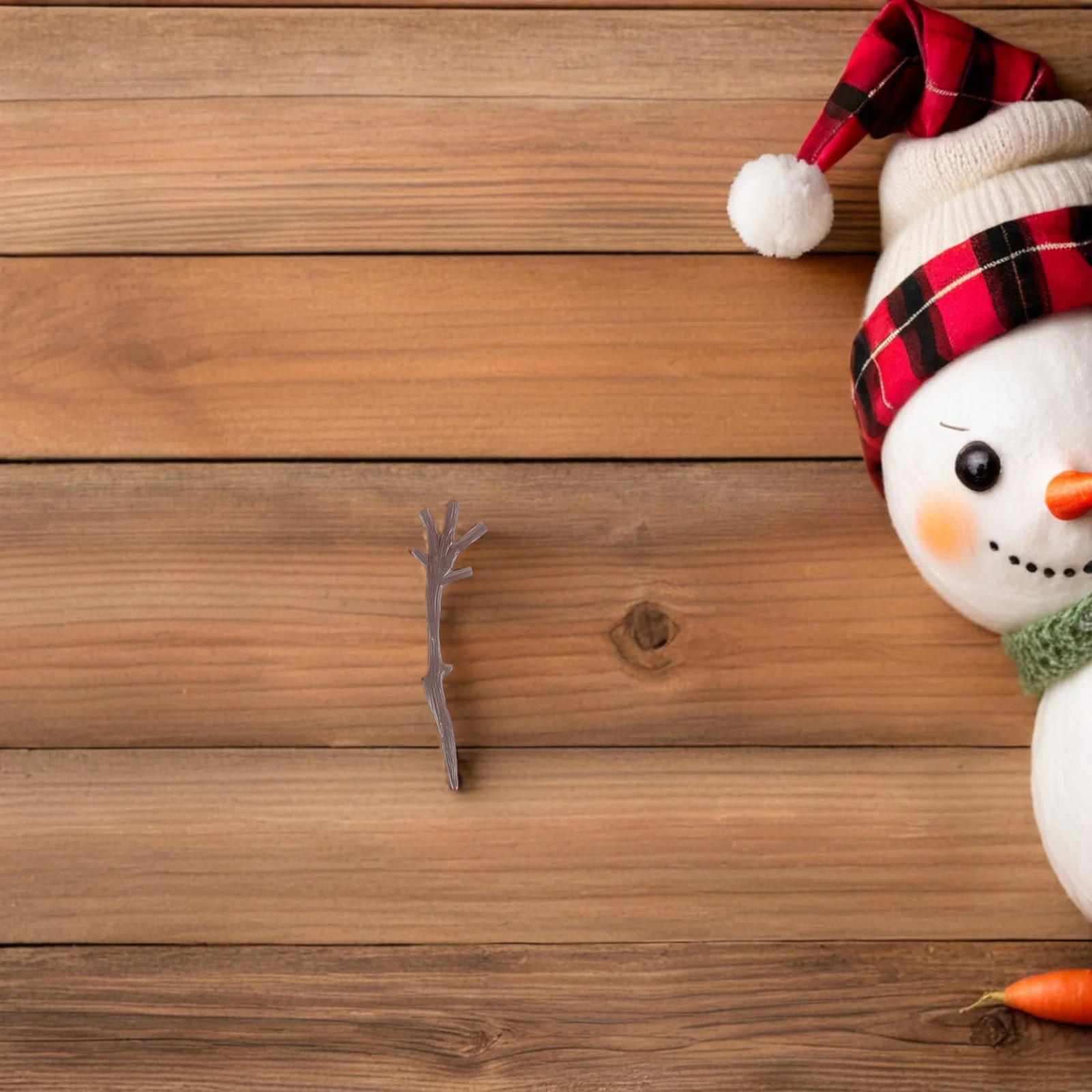 

120pcs Christmas Decoration Accessories Plastic Mini Branch Reindeer Antlers Snowman Craft Diy Ornament For Party Decor Holiday