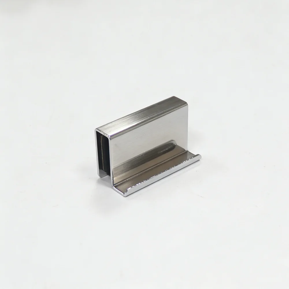 Glass Cabinet Door Pull Clamp No Drill Installation Suitable For Acrylic Board Showcase High Strength Steel Handle
