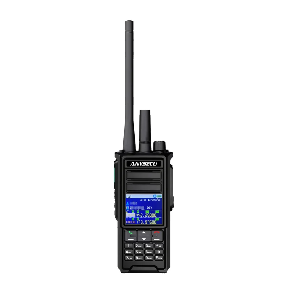 Anysecu HD1568 4G POC Radio Set UHF VHF Dual Mode PTT Analog Walkie Talkie 10W IP68 Long Range Two-Way Communication Device