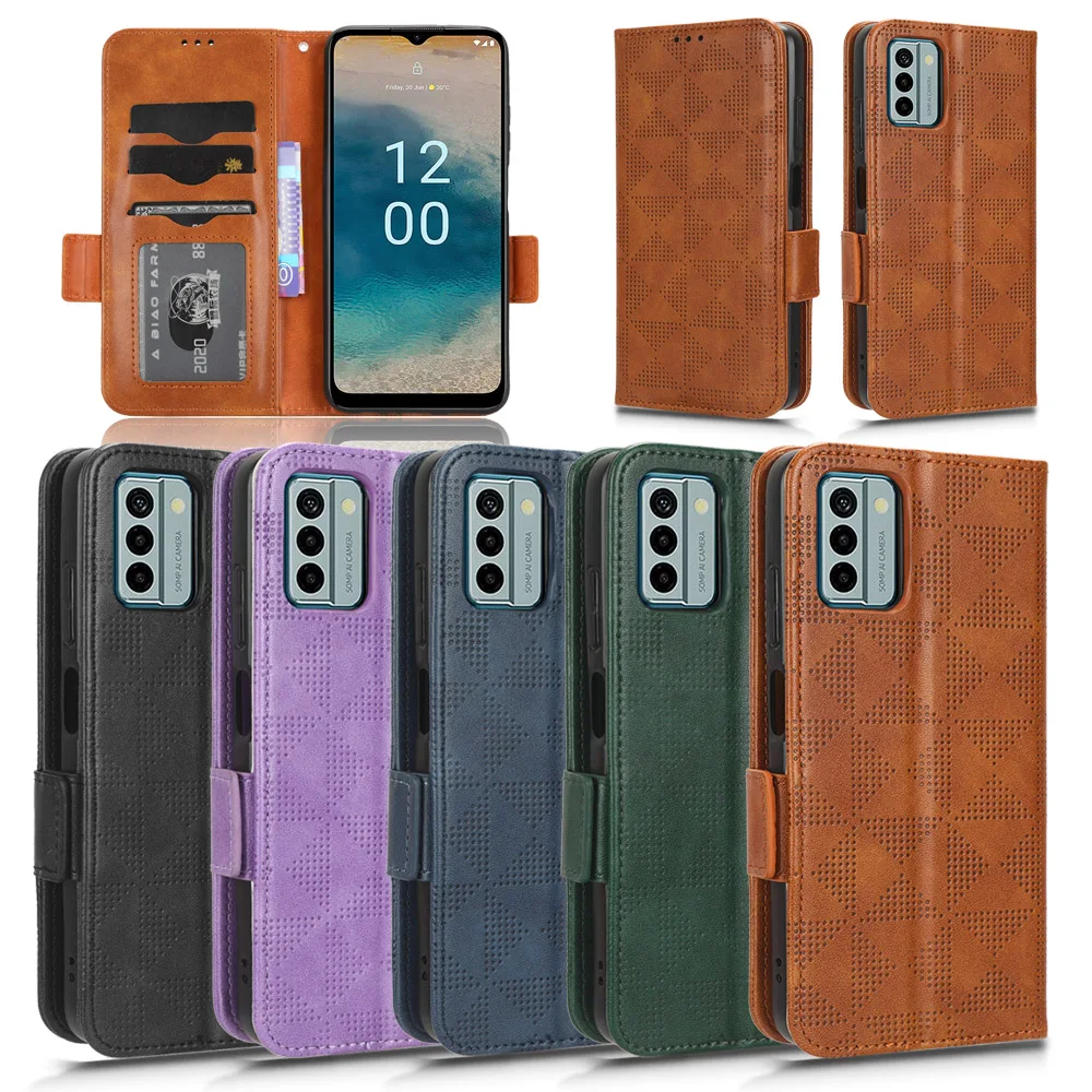 For Nokia G22 Multi-card Slot Leather Book Flip Design Wallet Case TA-1528 Soft Cover 4G