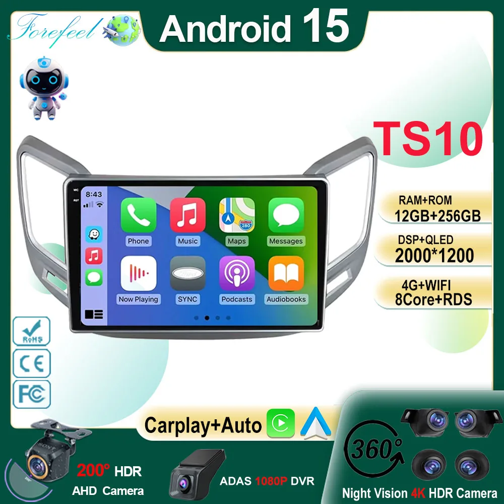 

Car Radio Carplay For Changan CS15 2016 - 2020 Navigation GPS Android 15 Auto Stereo Multimedia Player Screen 4G Wifi No 2din BT
