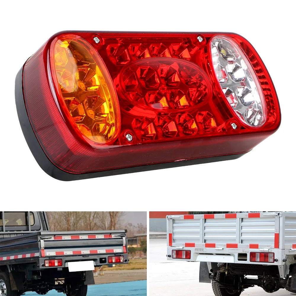 

12V Car Truck Tail Light 32LED Waterproof Signal Indicator For Trailer Lorry 1Pc Rear Stop Brake Lights Taillight