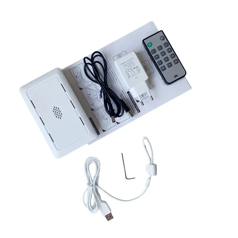 8 Port Anti-Theft Security Alarm Headset Plastic Earpiece Centralized Box with Cable Display System Earphone Security System