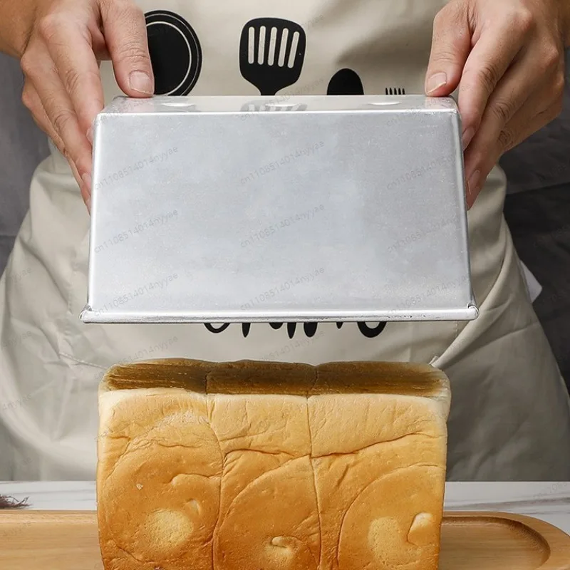 Pullman Loaf Pan with Lid Non-Stick Toast Box Mold 450g 250g 1000g 1200g for Baking