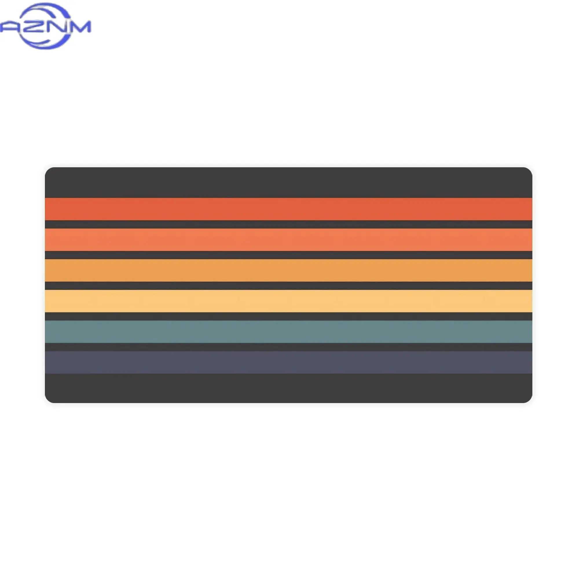 Vintage Style  Stripes Extended Keyboard Mat for Home Office Setup Smooth Surface for Organized and Stylish Workspaces