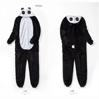 Kigurumi Adults Plus Size Panda Pajamas Cosplay Halloween Winter Women Onesies Flannel Hooded Jumpsuit for Couples Men Clothes - Image 4