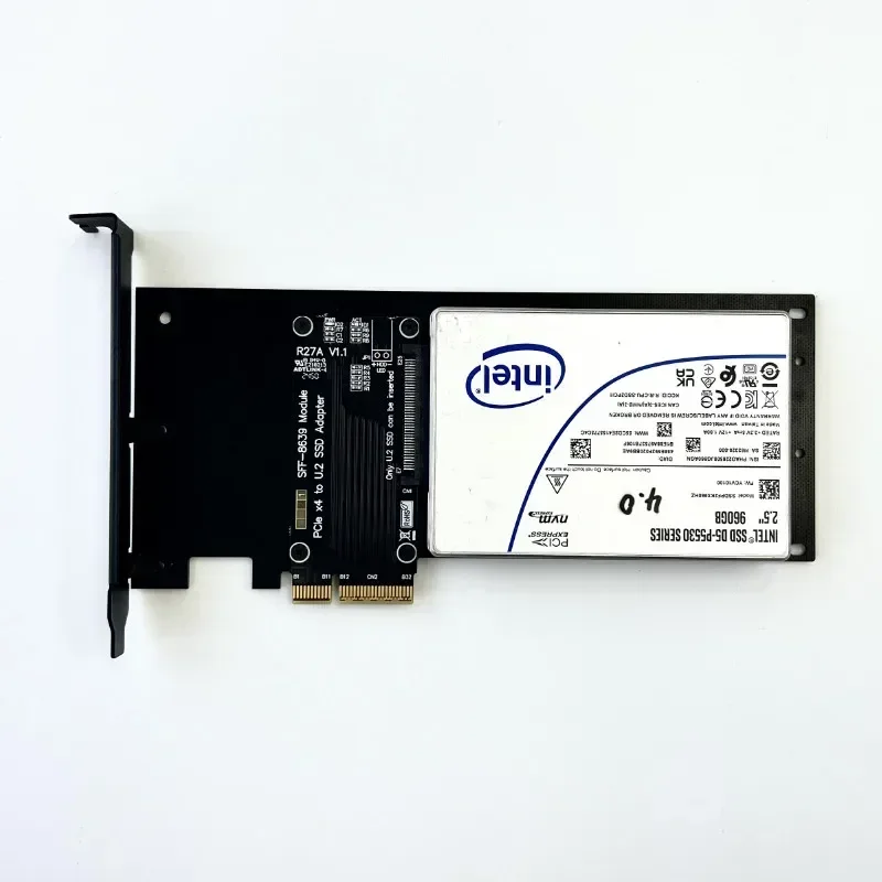 Адаптер жесткого диска PCIe 5.0 4.0 X4 к U.2/U.3/E1.S/E3.S SSD-карту с кронштейном PCI-E 5.0 4X к U.2 U.3 жестких дисков к PCI-e x4/x8/x16