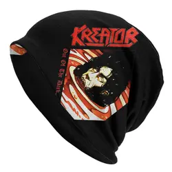 Mężczyźni Kobiety Kreator Band Metal Band Chemo Beanies Skullies Akcesoria Ciepłe nakrycia głowy Bonnet Dzianinowa czapka Pomysł na prezenty urodzinowe