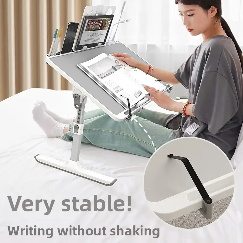 Foldable Adjustable Bedside Desk for Dorm Studying Laptop Computer Home Office Space Saver and Notebook Table Small Table
