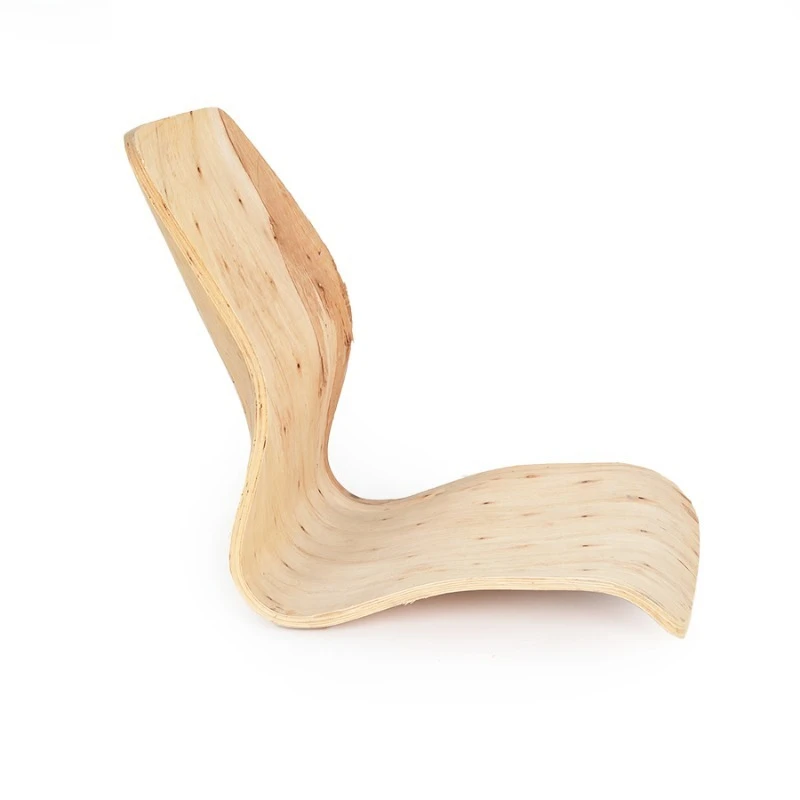 Unfinished bent plywood low height back chair frame manufacturer - supply plank style