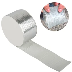 Aluminum Foil Butyl Rubber Tape High Temperatures Super Strong Adhesive Waterproof for Roof Pipe Repair Home Renovation Tools