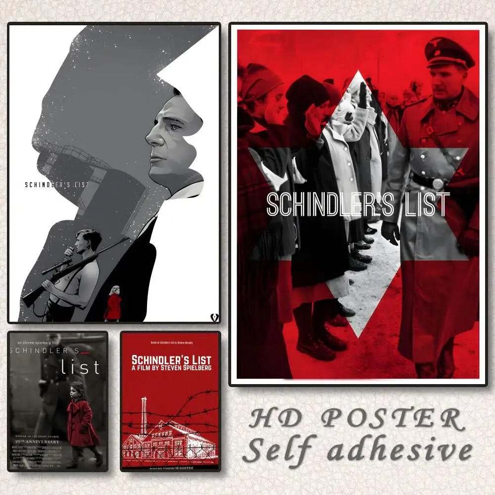 Epic Historical Drama S-Schindlers ListS Poster Gift with prints Home bedroom living room decoration promotion and display