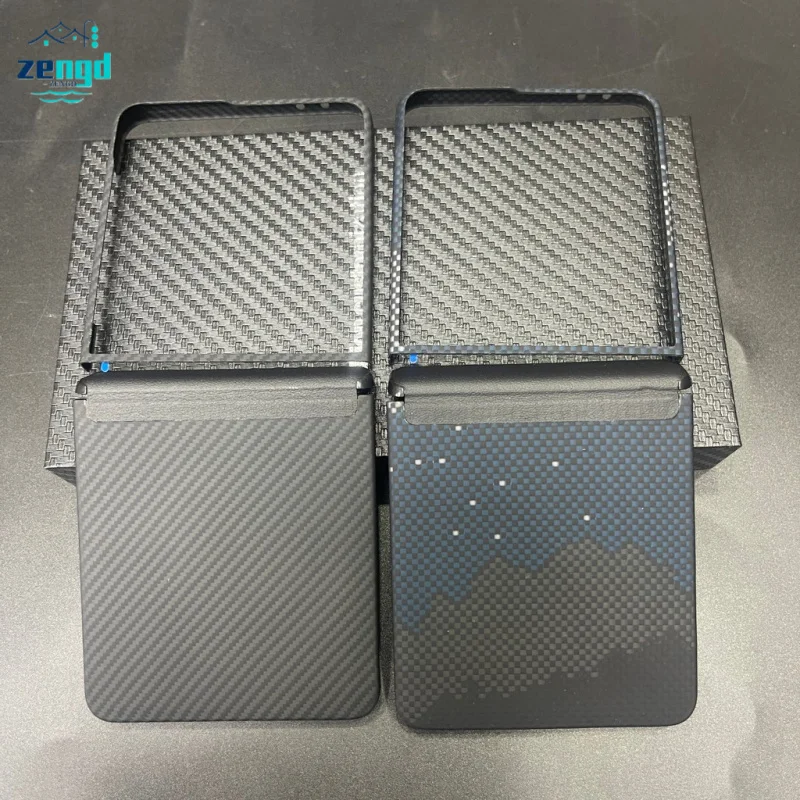 Для Samsung Galaxy Z Flip7 Тонкий магнитный противоударный чехол из кевларового углеродного волокна - усиленная защита шарнира центральной оси Для Samsung Galaxy Z Flip7 Тонкий магнитный противоударный чехол из кевларового углеродного волокна - усиленная защита шарнира центральной оси