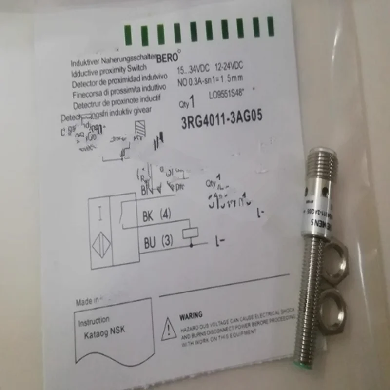 Proximity switch 3RG4011-7AG33 3RG4011-3AG05 3RG4011-3GB05 3RG4011-0AG05 3RG4011-0GB05 pin