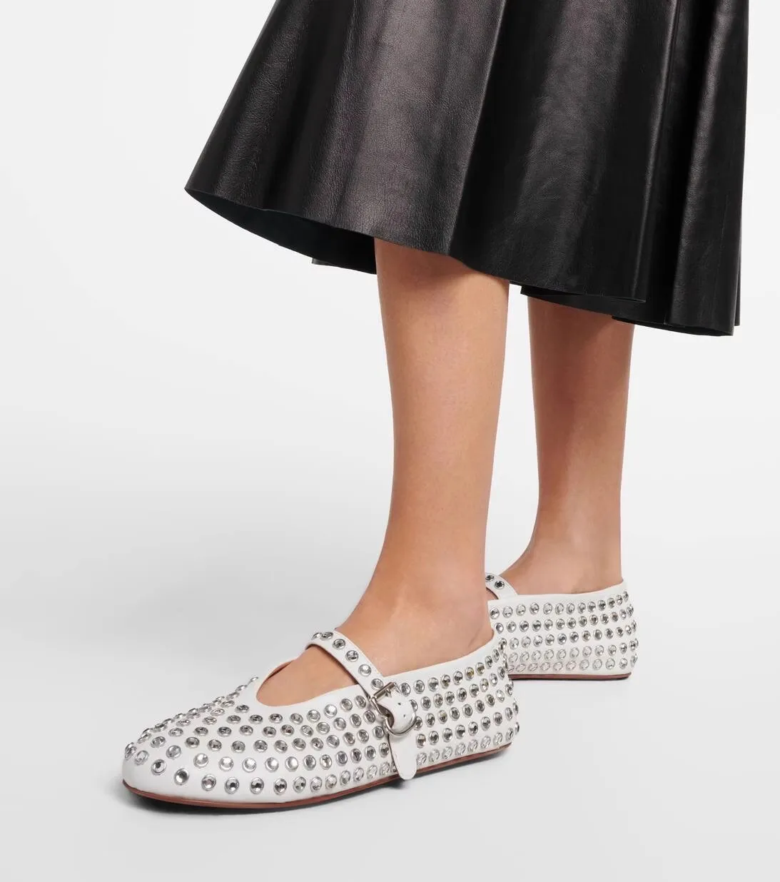 Designer schoenen Water Diamond Rivet Mary Jane balletschoen Dames platte en comfortabele balletschoenen voor dames Lolita schoenen