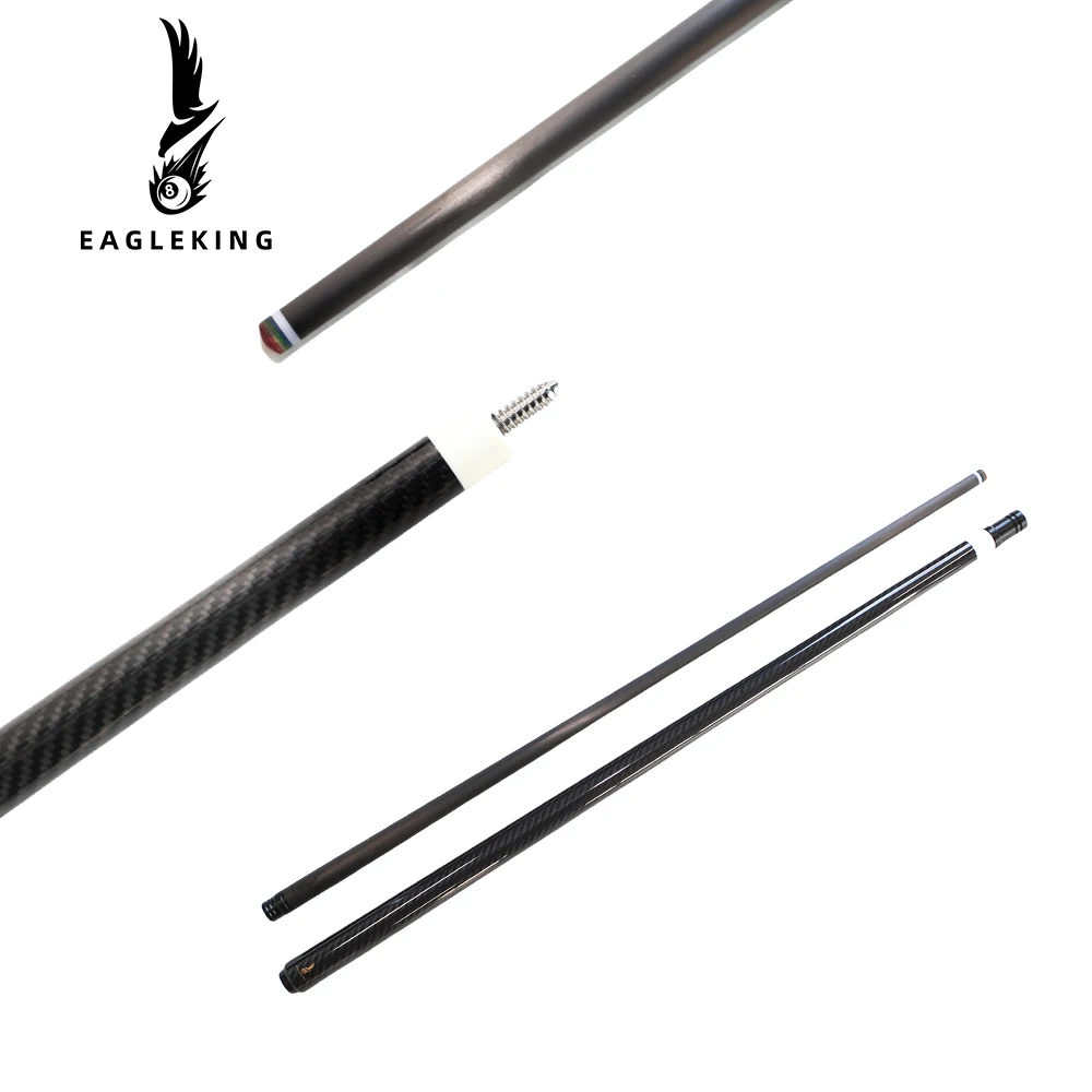 New 3K Twill Carbon Fiber Pool Cue Carbon Fiber Shaft 12.9mm Tip 1/2 Cue 19oz 58inch Black Technology Carbon Fiber Billiards Cue