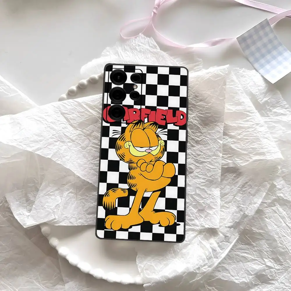 Cute Cartoon G-Garfields Phone Case For Samsung S 24 Fe 25 Ultra Plus 20 Lite 21 30 22 23 24 22 Ultra 5G Fundas view 6