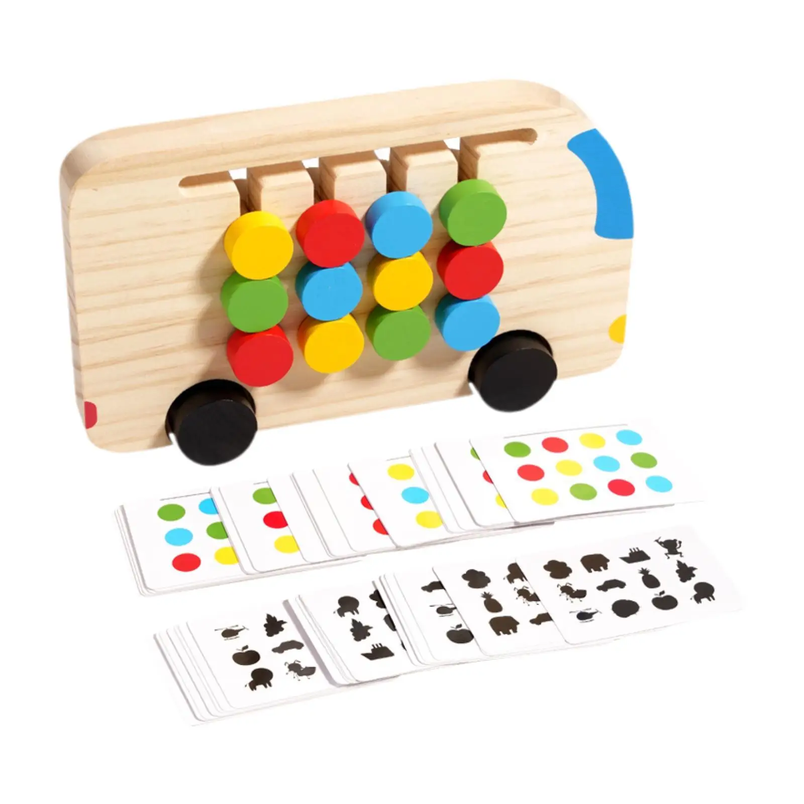 Jouet Montessori, Puzzle coulissant, casse-tête, développement de la capacité de Cognition, jouet d'entraînement cérébral pour enfants de 3 à 4 et 5 ans
